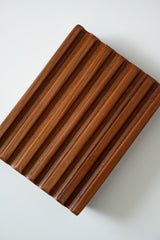 Porte-savon en noyer noir