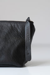 Pochette à cosmétique en cuir