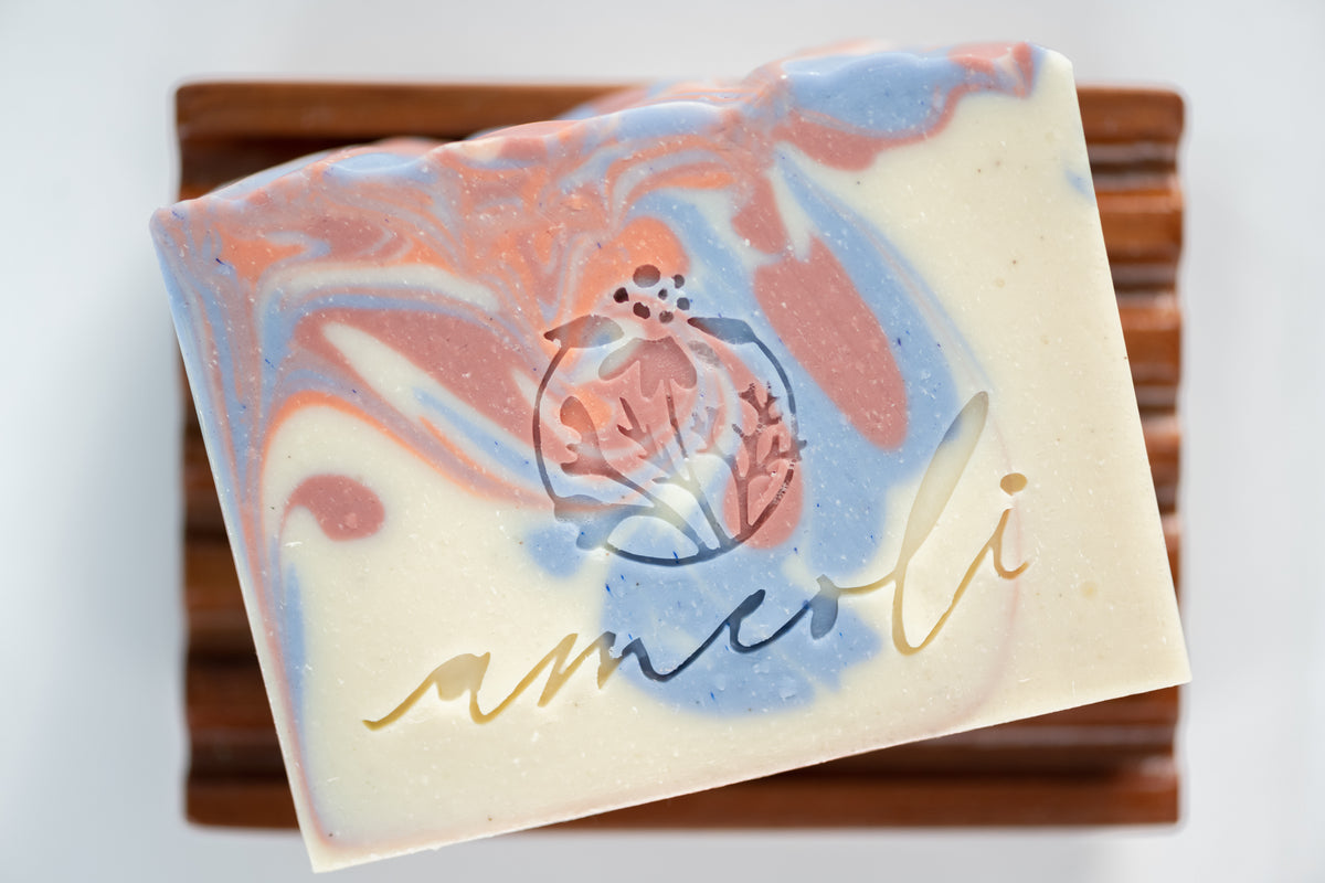 Savon exfoliant au lait de chèvre et eucalyptus citronné