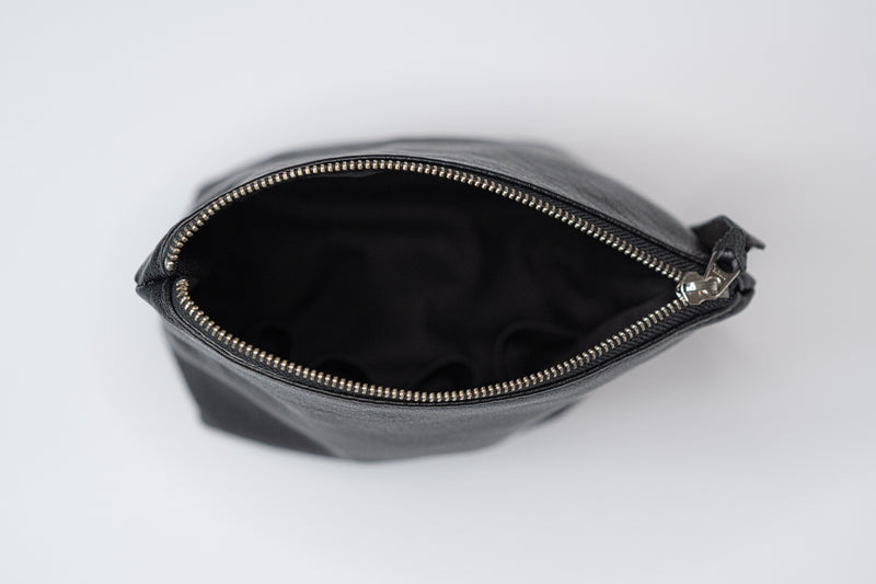 Pochette à cosmétique en cuir