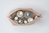 Pochette à cosmétique en cuir