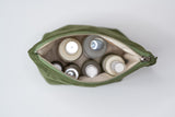 Pochette à cosmétique en cuir